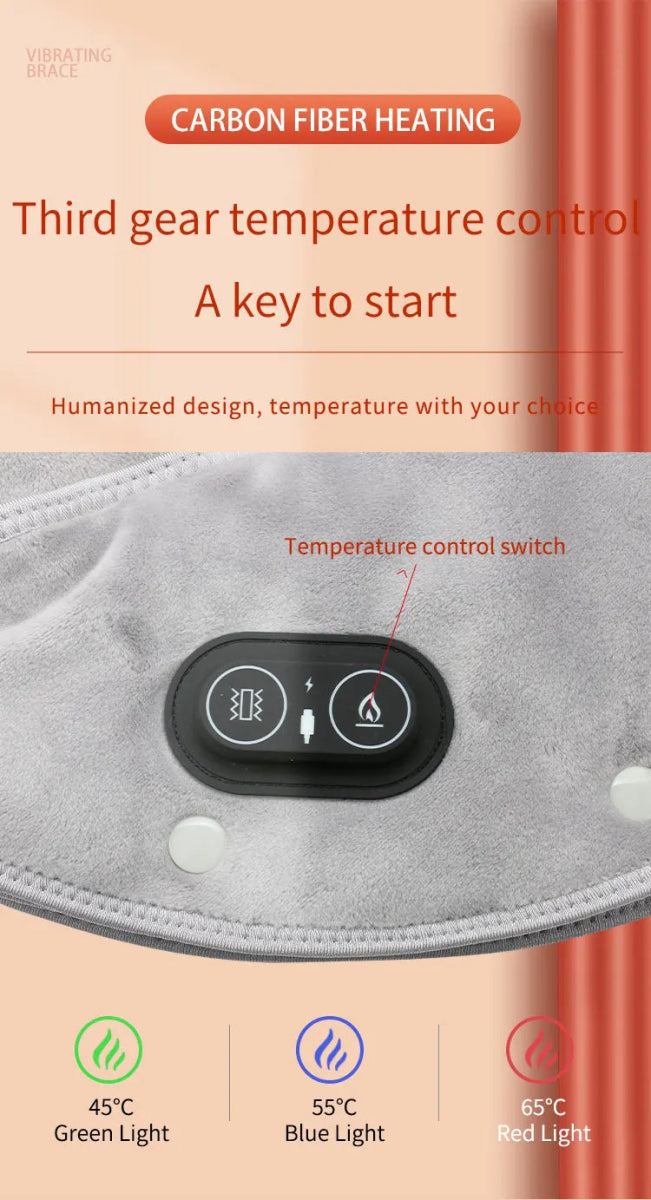 Cat Shop Boys - Electric Heating Shoulder Neck Pad Massager Three Gear Hot Compress Cervical Shawl Warmer USB for Shoulder Neck Back Relax Brace