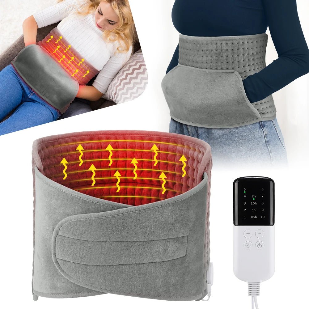 Cat Shop Boys - Electric Heating Waist Belt Warm Thermal Pad Office Home Temperature Control Waist Belt Warming Back Hand Warmer