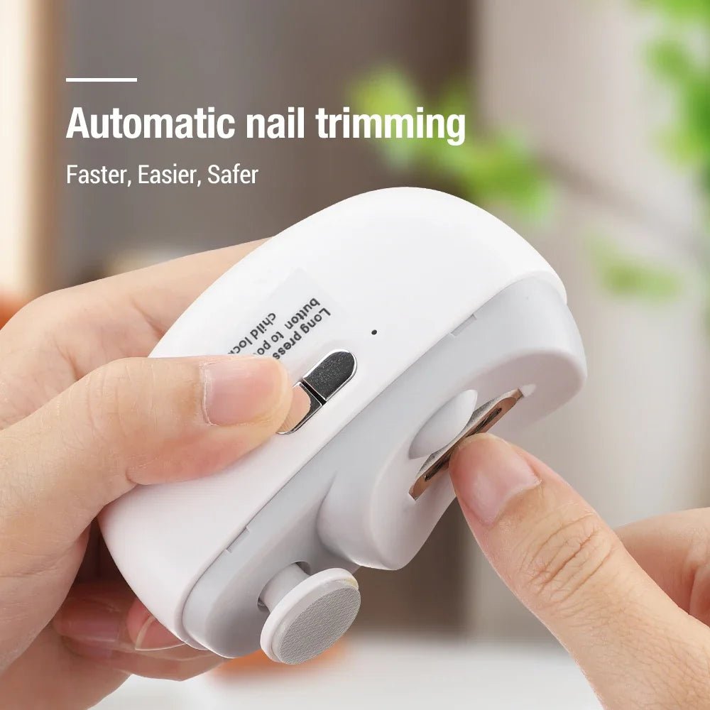 Cat Shop Boys - Electric Nail Clipper Grinding and Polishing with Light Automatic Nail Trimmer Rechargeable Nail Cutter Manicure for Baby Adult