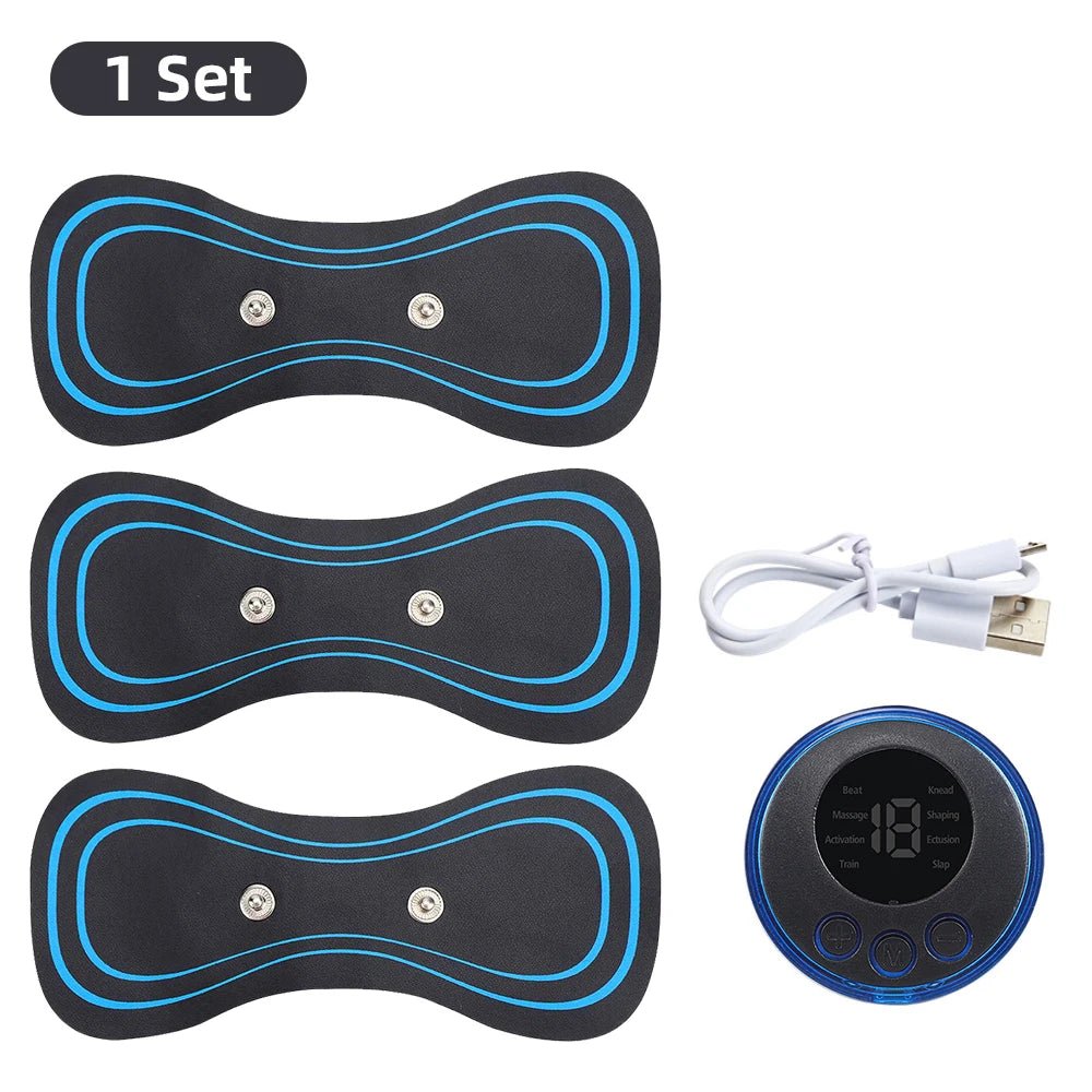 Cat Shop Boys - Electric Neck Massager EMS Muscle Massage Stimulator Low Frequency Instrument Back Cervical Calf Patches Pain Joints Mini Device