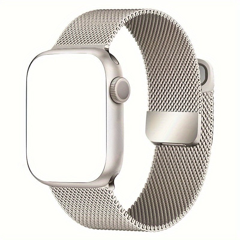 Cat Shop Boys - Elegant Stainless Steel Mesh Watch Band with Magnetic Clasp, Compatible with Series 9, Ultra 2, SE, and Models 1 - 8 - Design for Men and Women