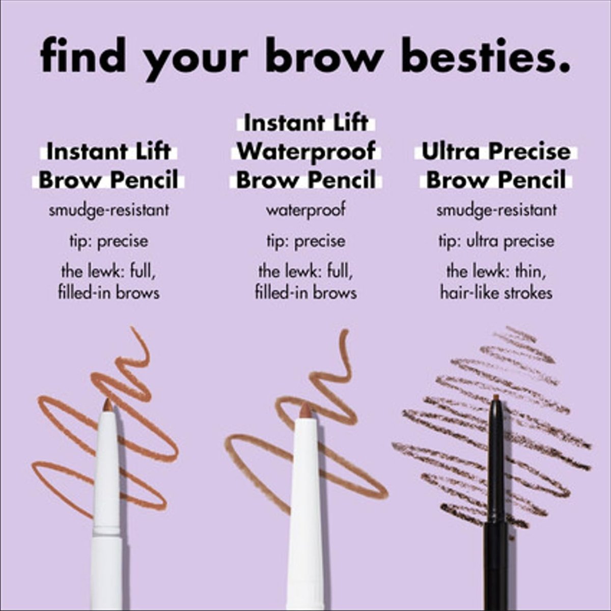 Cat Shop Boys - e.l.f. Instant Lift Brow Pencil, Dual - Sided, Precise, Fine Tip, Shapes, Defines, Fills Brows, Contours, Combs, Tames, Neutral Brown, 0.006 Oz