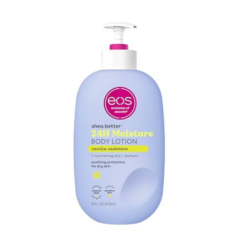 Cat Shop Boys - eos Shea Better Body Lotion - Vanilla Cashmere, 24 - Hour Moisture Skin Care, Lightweight & Non - Greasy, Made with Natural Shea, Vegan, 16 fl oz