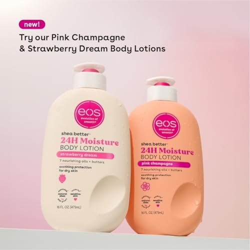 Cat Shop Boys - eos Shea Better Body Lotion - Vanilla Cashmere, 24 - Hour Moisture Skin Care, Lightweight & Non - Greasy, Made with Natural Shea, Vegan, 16 fl oz