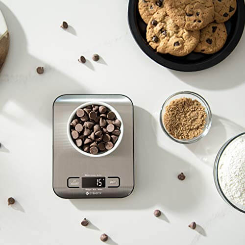 Cat Shop Boys - Etekcity Food Kitchen Scale, Digital Grams and Ounces for Weight Loss, Baking, Cooking, Keto and Meal Prep, LCD Display, Medium, 304 Stainless Steel