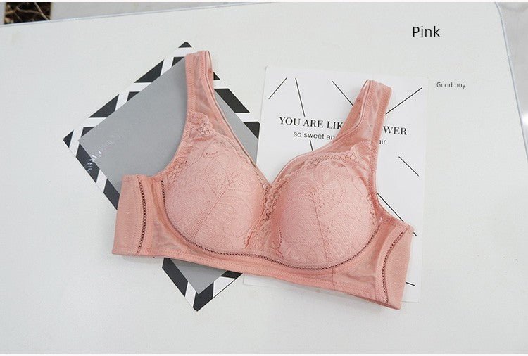 Cat Shop Boys - Export South Korea Foreign Trade Original Order Gathered Wireless Bra Plaid Side Drawing Push - up Women's Intimates 2024 Fall and Winter