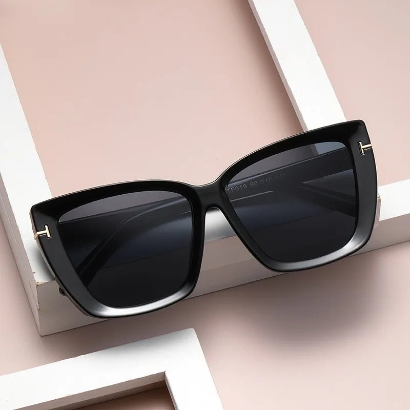 Cat Shop Boys - Fashion Cat Eye Sunglasses Women 2024 Luxury Brand Trendy Oversized Cateye Sun Glasses Ladies Gradient Shades Big Frame Eyewear