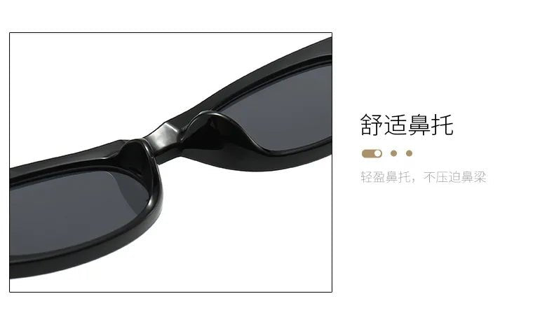 Cat Shop Boys - Fashion Cat Eye Sunglasses Women's 2023 New Luxury Brand Small Oval Black Sun Glasses Women Goggle Trends Rectangle Eyewear UV