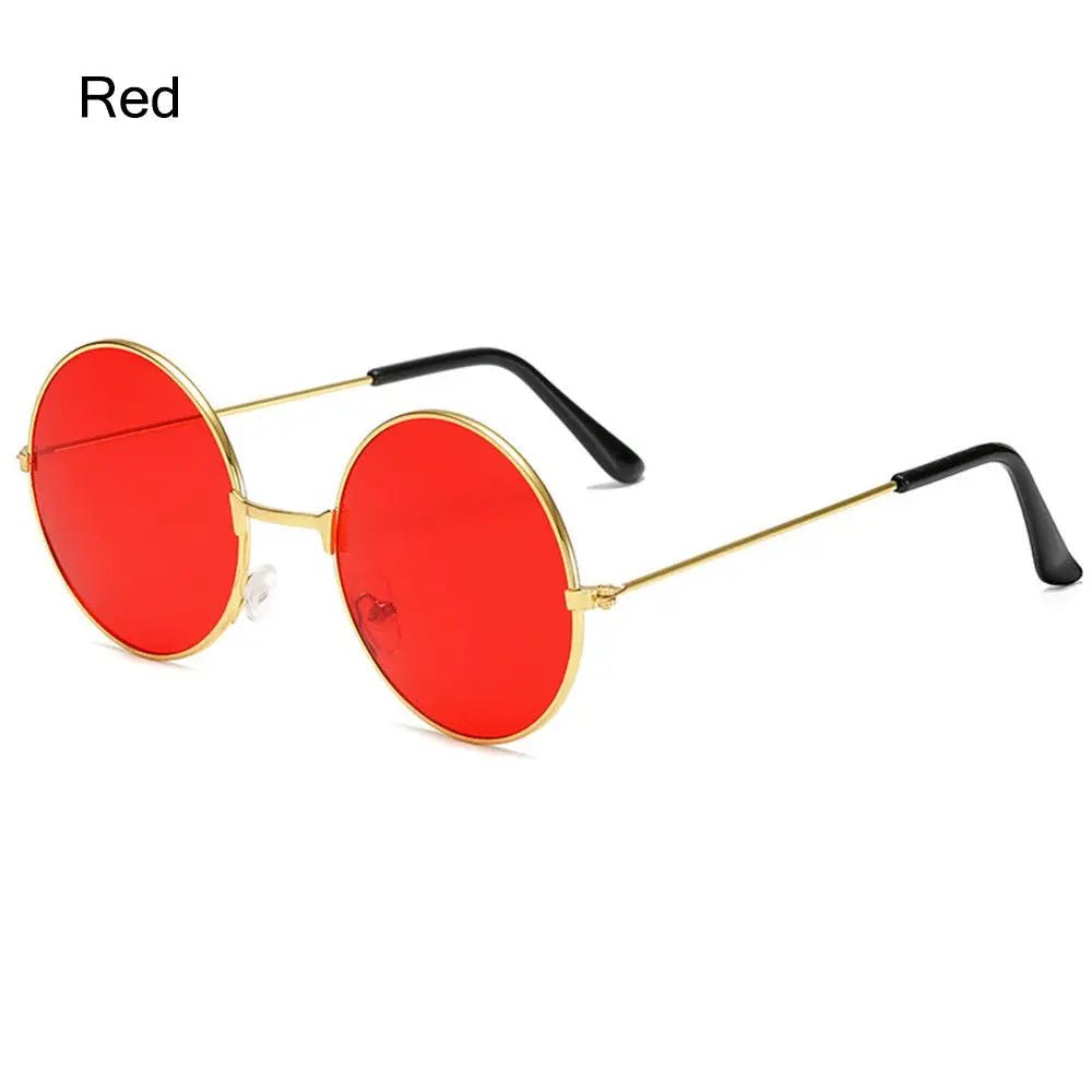 Cat Shop Boys - Fashion Retro Black UV400 Protection Shades Sun Glasses Trendy Small Round Sunglasses for Women Men Metal Frame For Travel Beach