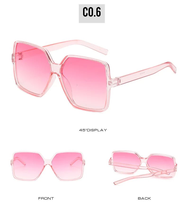 Cat Shop Boys - Fashion Women Oversize Sunglasses Gradient Plastic Brand Designer Female Sun Glasses Uv400