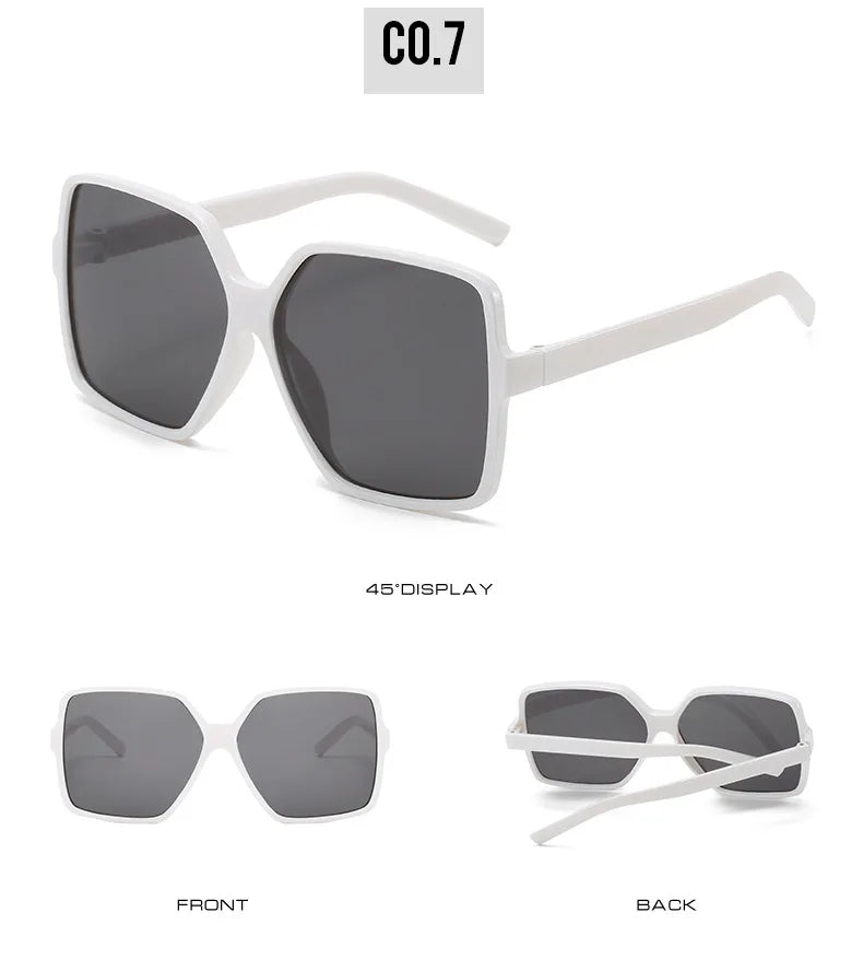 Cat Shop Boys - Fashion Women Oversize Sunglasses Gradient Plastic Brand Designer Female Sun Glasses Uv400