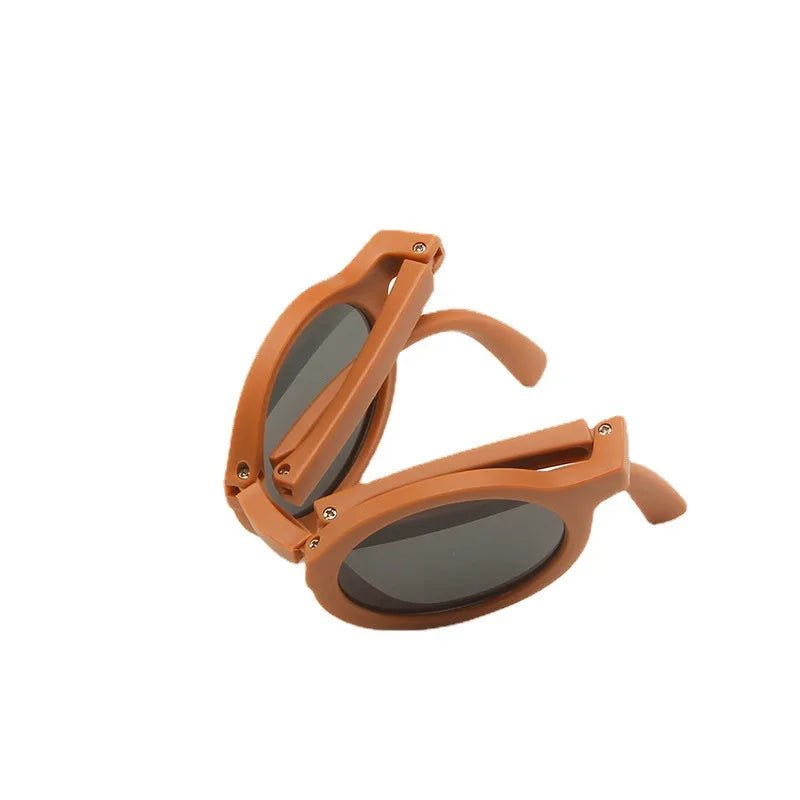 Cat Shop Boys - Foldable Kids Sunglasses Girls Boy Children Sun Glasses Round Street Beat Eyeglasses Cute Baby Shades Eyewears