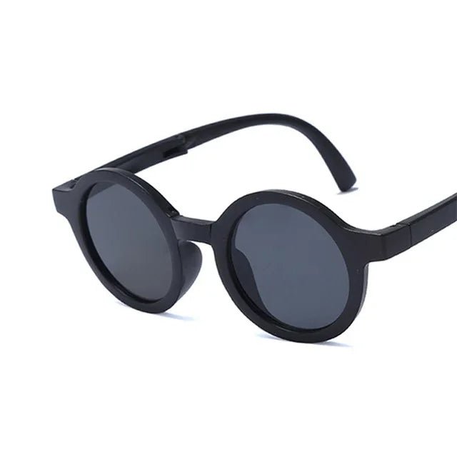 Cat Shop Boys - Foldable Kids Sunglasses Girls Boy Children Sun Glasses Round Street Beat Eyeglasses Cute Baby Shades Eyewears