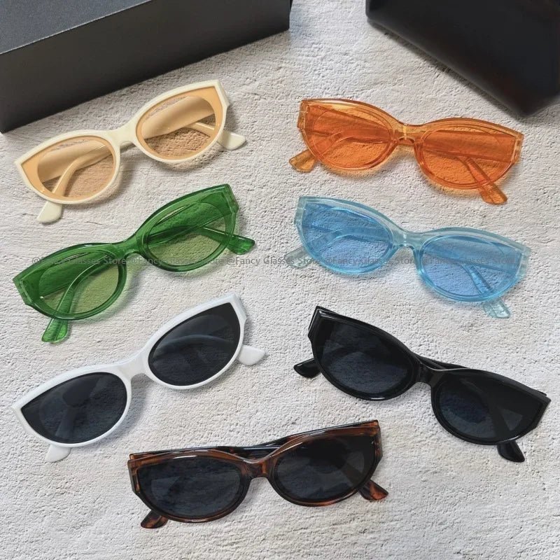 Cat Shop Boys - High - end Trend UV Resistant Sunglasses Vintage Cat Eye Small Frame Sunglasses Men Women Sun Protection and Driving Sunglasses