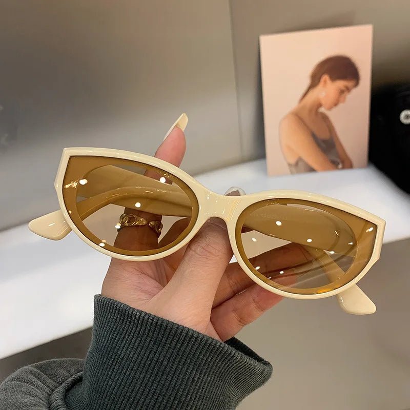 Cat Shop Boys - High - end Trend UV Resistant Sunglasses Vintage Cat Eye Small Frame Sunglasses Men Women Sun Protection and Driving Sunglasses