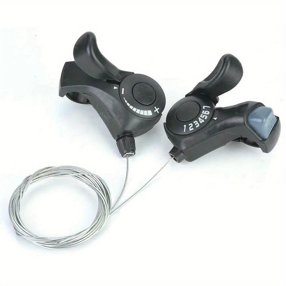 Cat Shop Boys - High - Performance MTB Mountain Bike Shifters - 6.7/21 Speed, Stainless Steel TX30 - 7 Trigger Levers with Installation Hardware Included