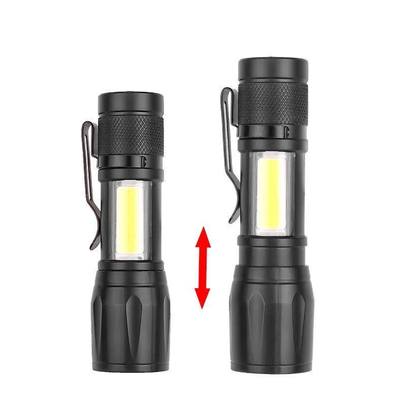 Cat Shop Boys - High Quality 3*SST20 LED Flashlight 18350 Super Bright Torch Rechargeable USB Light Waterproof with CAP CLIP for Hiking Camping