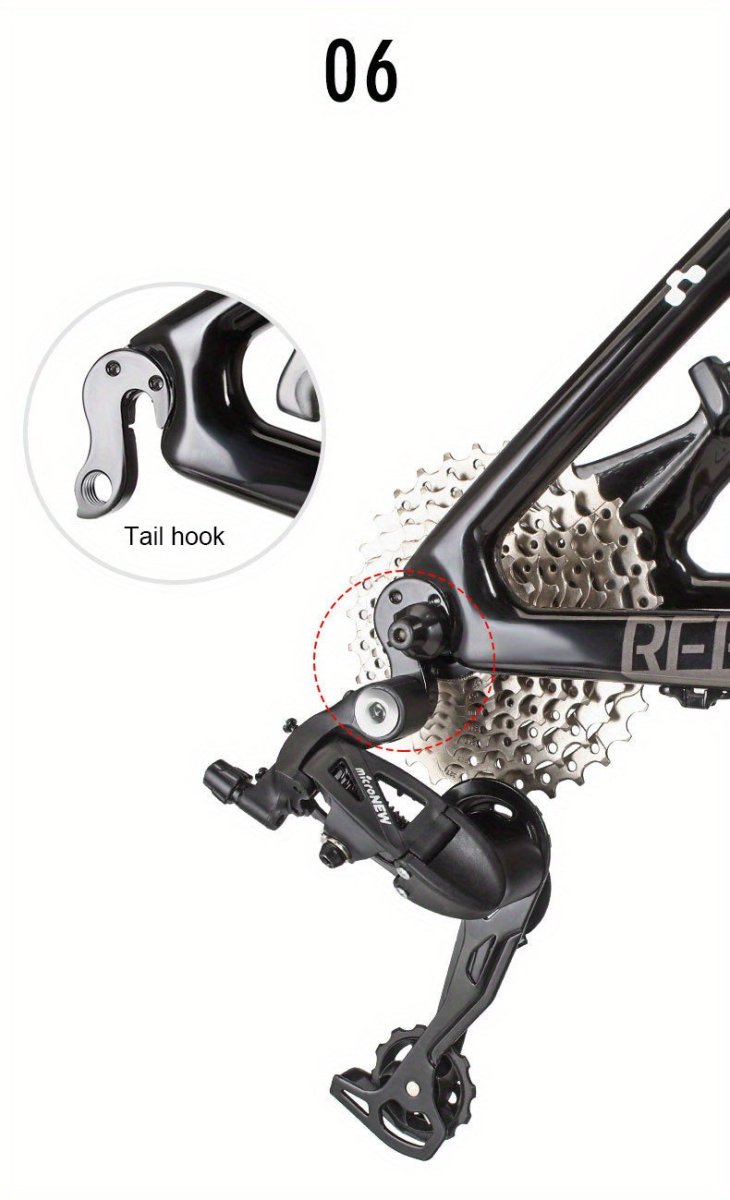 Cat Shop Boys - High - Strength Aluminum Alloy Rear Derailleur for Mountain Bikes - 7/8/9/10/11 Speed, Silent Guide Wheel, Polished Finish with Installation Hardware Included