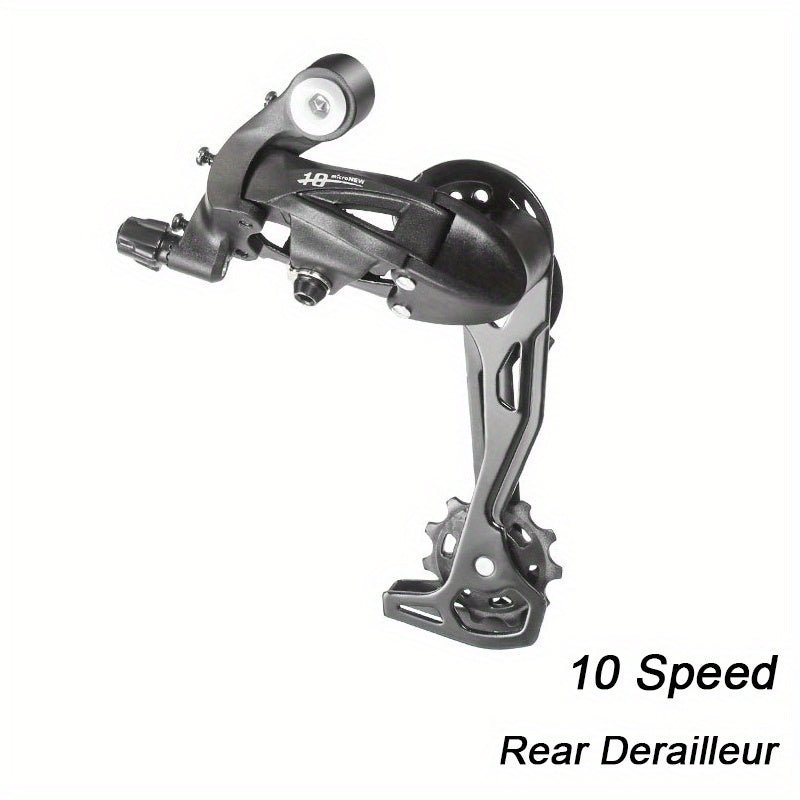 Cat Shop Boys - High - Strength Aluminum Alloy Rear Derailleur for Mountain Bikes - 7/8/9/10/11 Speed, Silent Guide Wheel, Polished Finish with Installation Hardware Included