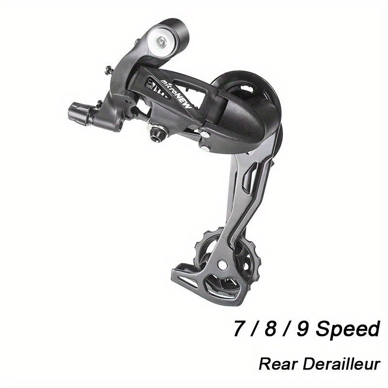 Cat Shop Boys - High - Strength Aluminum Alloy Rear Derailleur for Mountain Bikes - 7/8/9/10/11 Speed, Silent Guide Wheel, Polished Finish with Installation Hardware Included