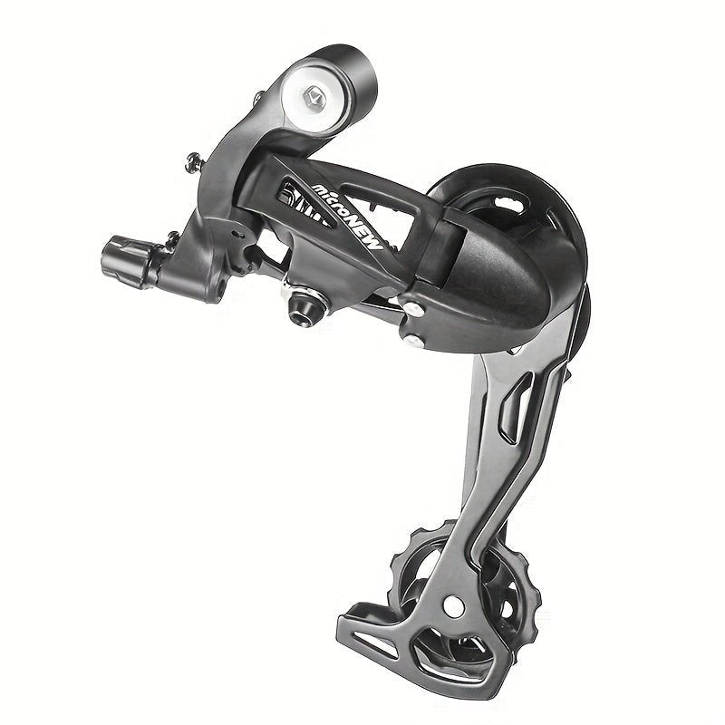 Cat Shop Boys - High - Strength Aluminum Alloy Rear Derailleur for Mountain Bikes - 7/8/9/10/11 Speed, Silent Guide Wheel, Polished Finish with Installation Hardware Included