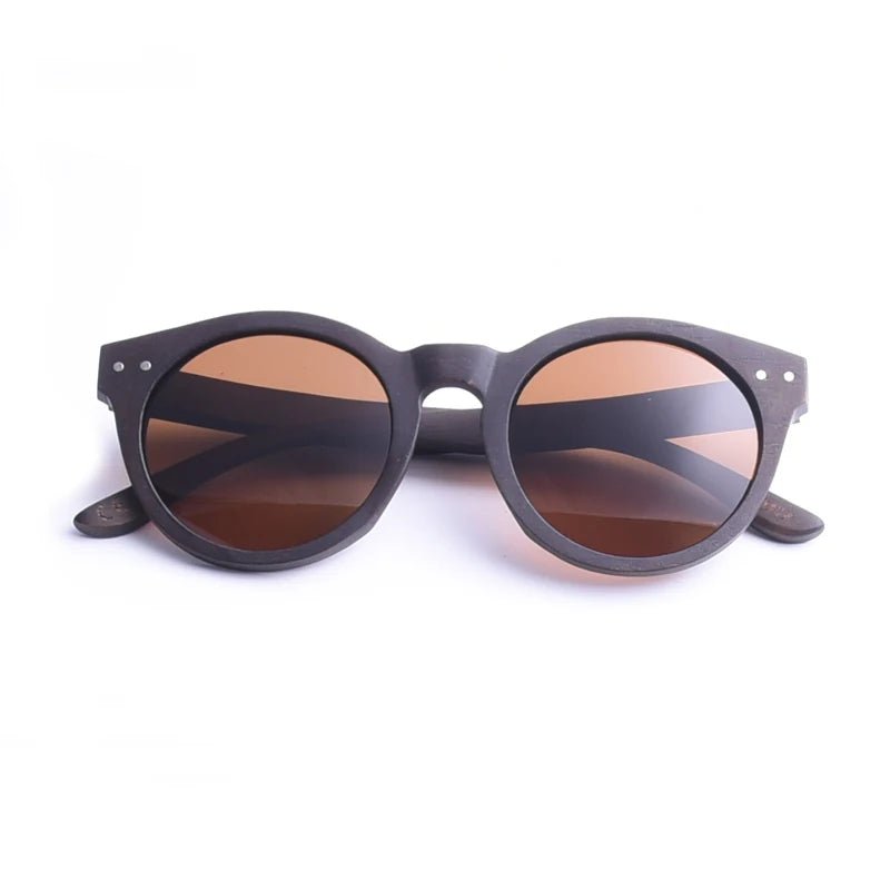 Cat Shop Boys - Hot Selling Summer Unisex Cateye Vintage Round Wood Sunglasses Women Polarized Lens Wooden Sun Glasses