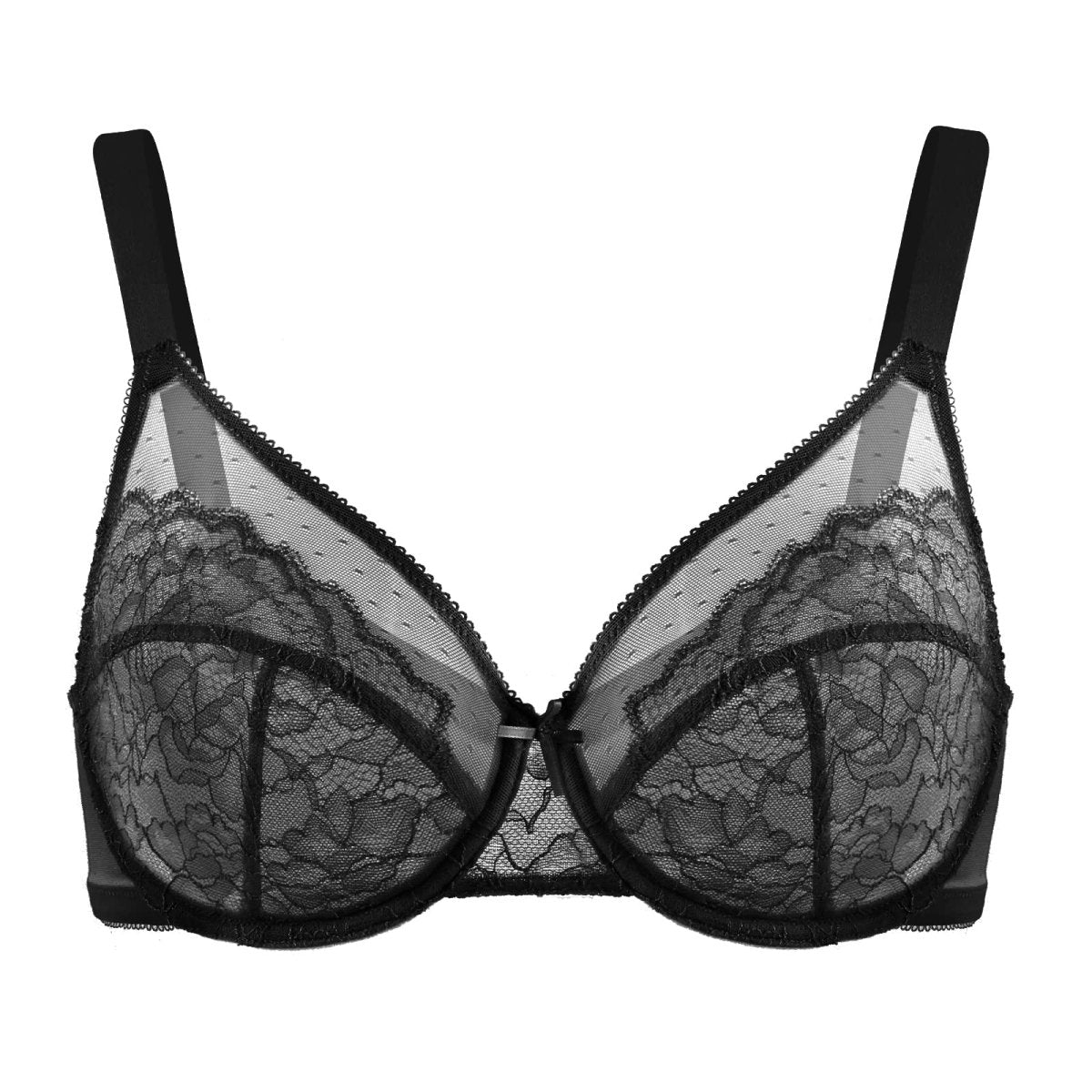 Cat Shop Boys - HSIA Minimizer Bras for Women Full Coverage Underwire Bras Plus Size,Lifting Lace Bra for Heavy Breast 38D Black