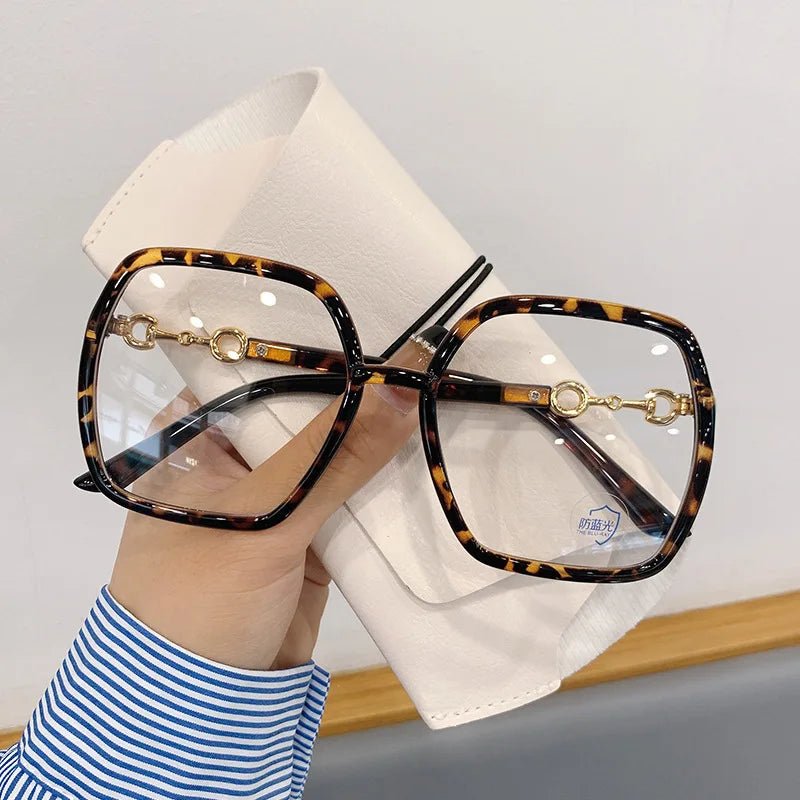 Cat Shop Boys - iboode Anti Blue Light Myopia Glasses for Women and Men New Big Square Prescription Eyeglasses 0 To - 4.0 Очки для близорукости