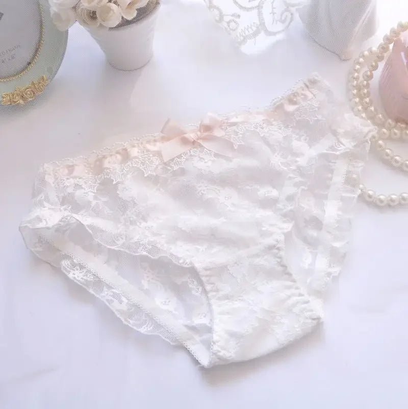 Cat Shop Boys - Japanese Water - soluble Embroidery Thin Cup Girl Cute Gathering Sexy Lingerie Set Large Bra Set