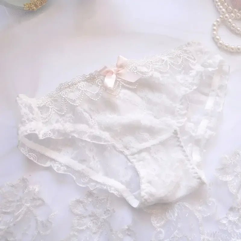 Cat Shop Boys - Japanese Water - soluble Embroidery Thin Cup Girl Cute Gathering Sexy Lingerie Set Large Bra Set