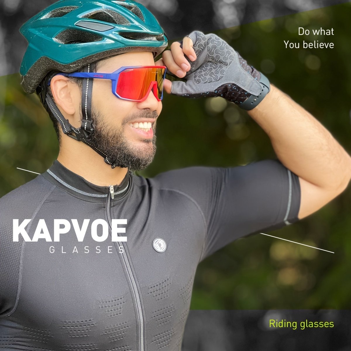 Cat Shop Boys - KAPVOE Polarized Cycling Glasses For Men Women, Eyewear Cycling Glasses, Mountain Road Bike Glasses, For Outdoor Sports Cycling Driving Fishing Running Golf Beach