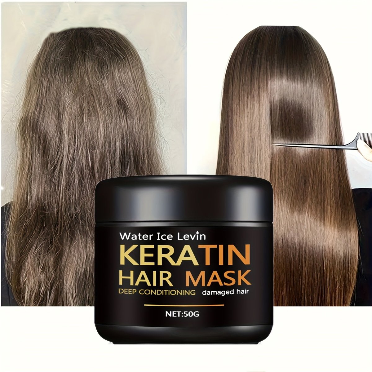 Cat Shop Boys - Keratin Hair Mask, Moisturizing Hair Mask For Damaged Dry Hair, Healthy Hair Penetrates Root To Tip