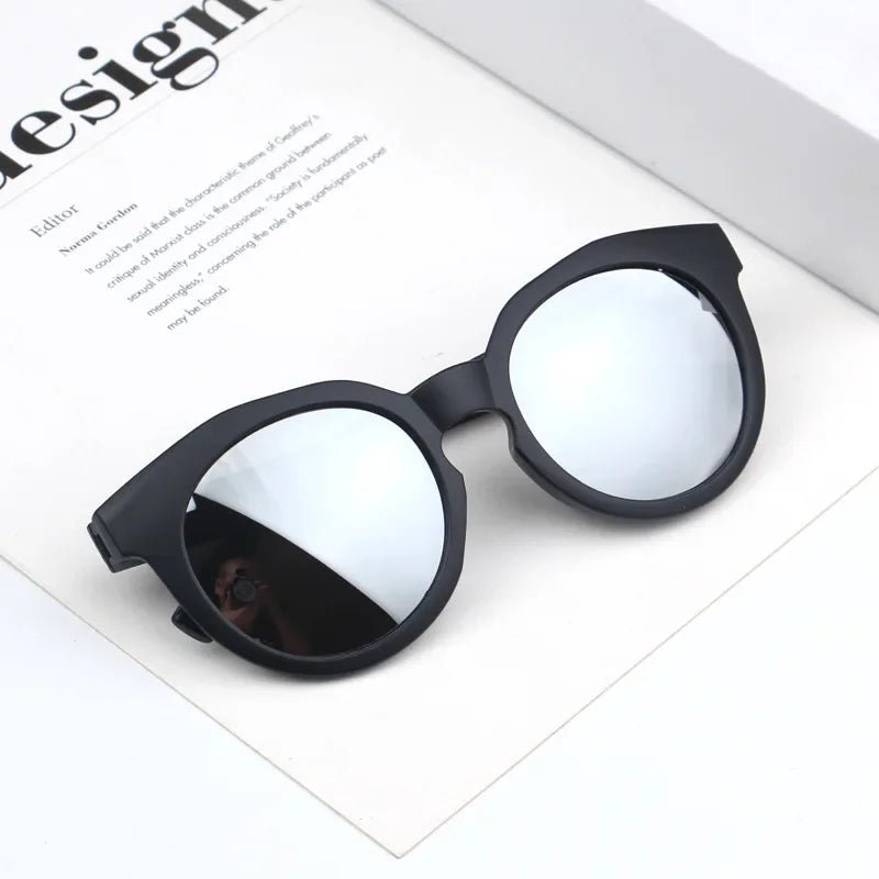 Cat Shop Boys - Kids Sunglasses Colorful Reflective Mirror Hot Sale Boys Girls Children Classic Retro Cute Sun Glasses Round Eyewear UV400