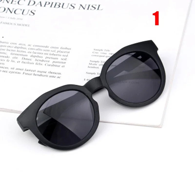 Cat Shop Boys - Kids Sunglasses Colorful Reflective Mirror Hot Sale Boys Girls Children Classic Retro Cute Sun Glasses Round Eyewear UV400