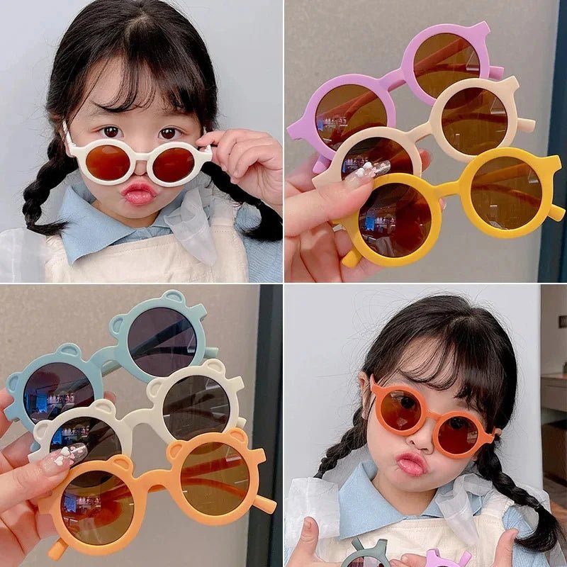 Cat Shop Boys - Kids Sunglasses, Inset Style Round Frame, 1 - 7 Year Old Baby Sunglasses, Children's Sun Shading, Sun Protection Anti - UV400 Очки