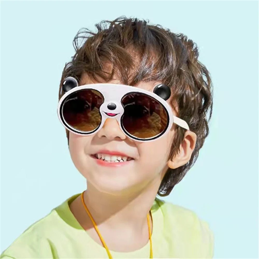 Cat Shop Boys - KLASSNUM Kids Boys Girls Funny Panda Sunglasses Cute Cartoon Children's Sun Glasses Silicone Frame Outdoor UV400 Shades New In