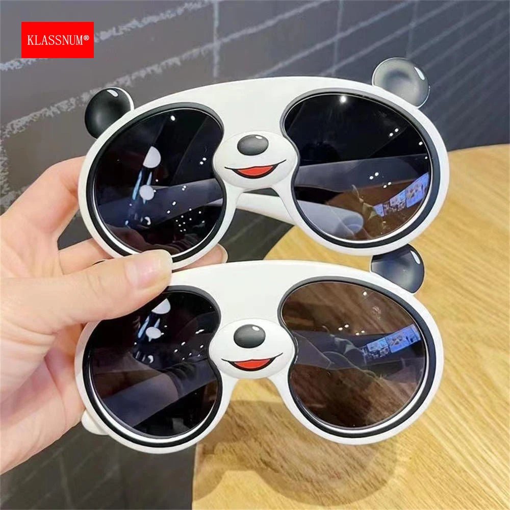 Cat Shop Boys - KLASSNUM Kids Boys Girls Funny Panda Sunglasses Cute Cartoon Children's Sun Glasses Silicone Frame Outdoor UV400 Shades New In