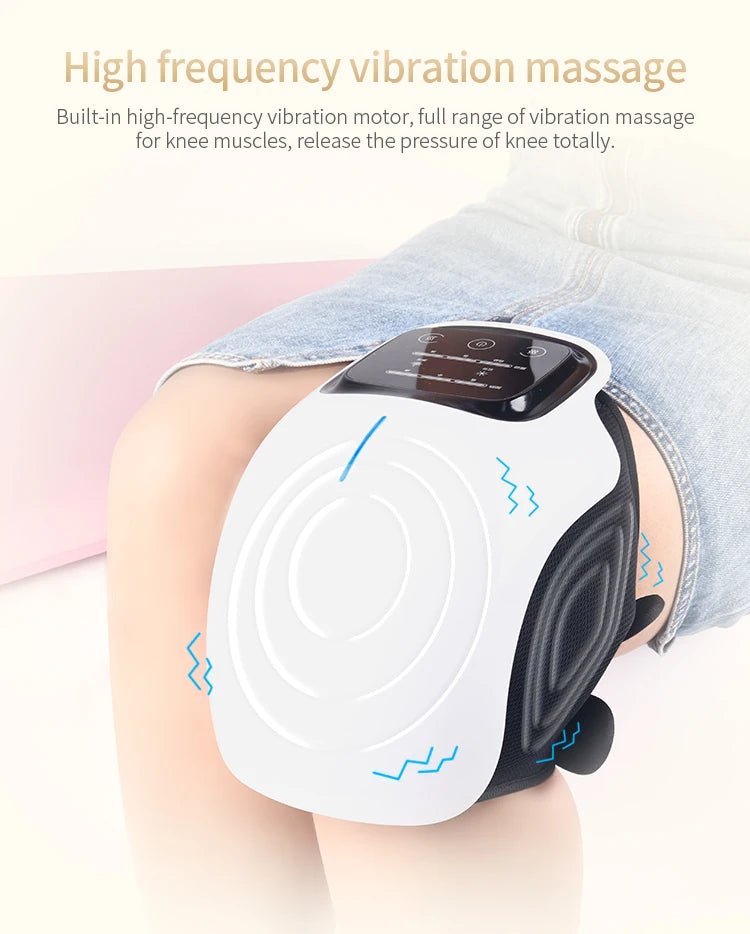 Cat Shop Boys - Knee Massager Infrared Heat and Vibration Knee Pain Relief for Swelling Stiff Joints Stretched Ligament and Muscles Injuries