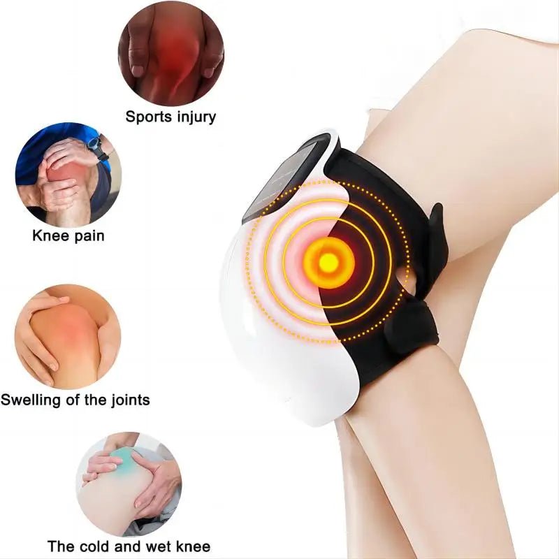 Cat Shop Boys - Knee Massager Infrared Heat and Vibration Knee Pain Relief for Swelling Stiff Joints Stretched Ligament and Muscles Injuries