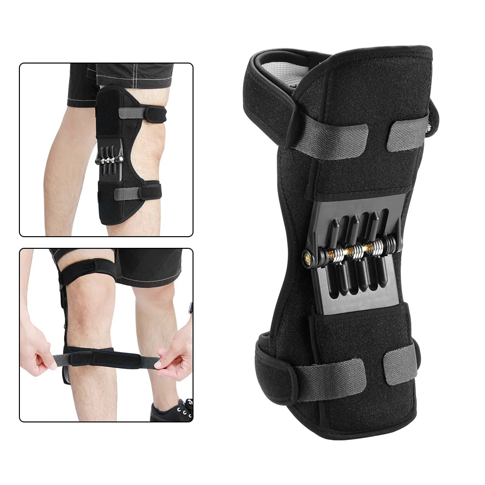 Cat Shop Boys - Knee Protection Booster Power Support Knee Pads Powerful Rebound Spring Force Sports Reduces Soreness Old Cold Leg Protection