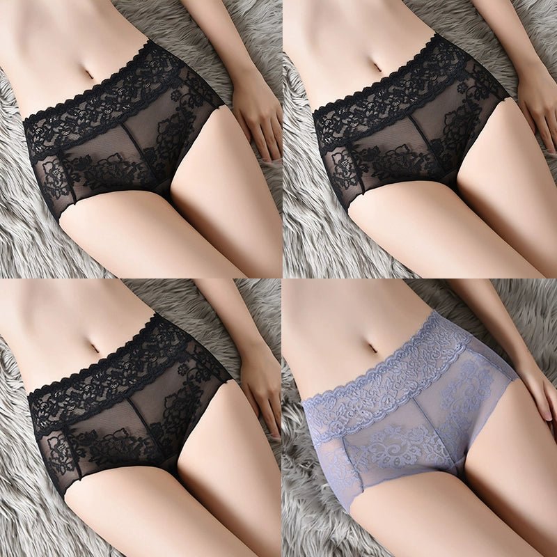 Cat Shop Boys - Lace Women's Underwear New Arrival Summer Thin Best Selling 2024 Hip Lifting and Mid - Waist Cotton Crotch Women's Belly Contracting Sexy