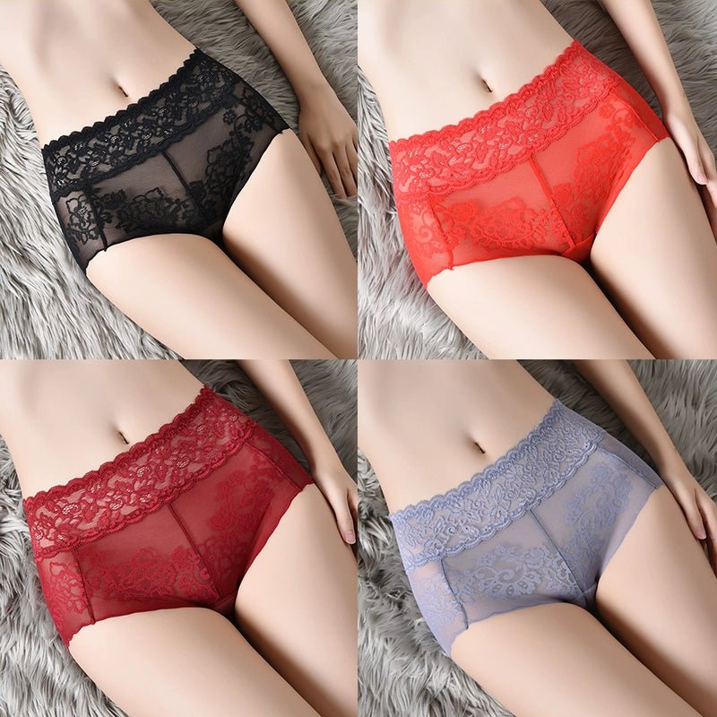 Cat Shop Boys - Lace Women's Underwear New Arrival Summer Thin Best Selling 2024 Hip Lifting and Mid - Waist Cotton Crotch Women's Belly Contracting Sexy