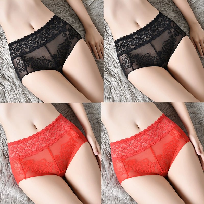 Cat Shop Boys - Lace Women's Underwear New Arrival Summer Thin Best Selling 2024 Hip Lifting and Mid - Waist Cotton Crotch Women's Belly Contracting Sexy