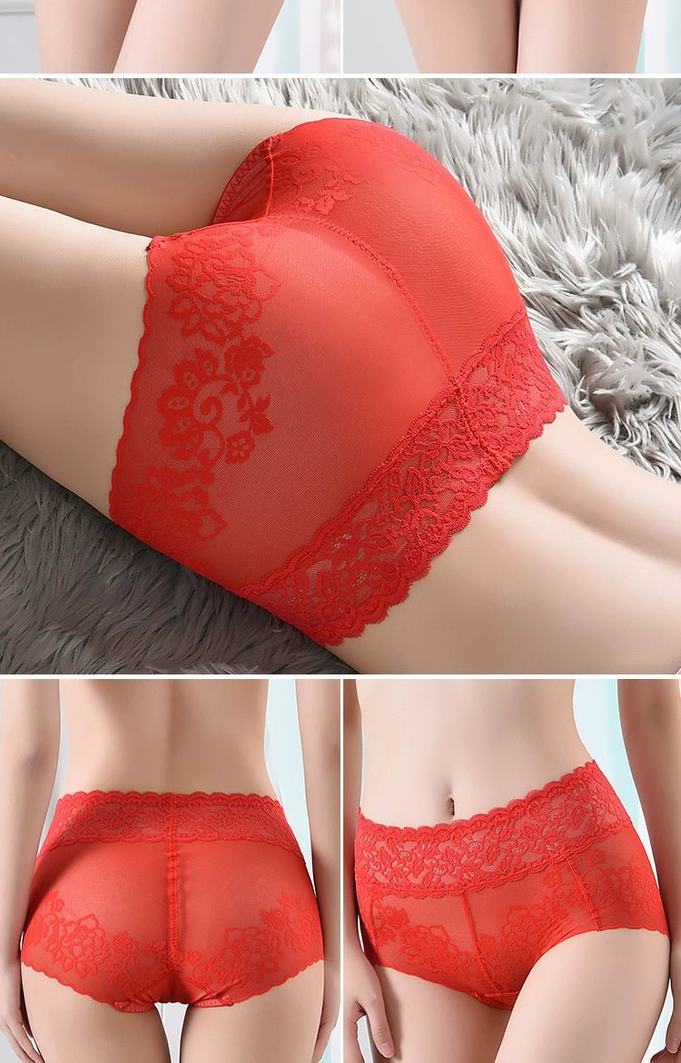 Cat Shop Boys - Lace Women's Underwear New Arrival Summer Thin Best Selling 2024 Hip Lifting and Mid - Waist Cotton Crotch Women's Belly Contracting Sexy