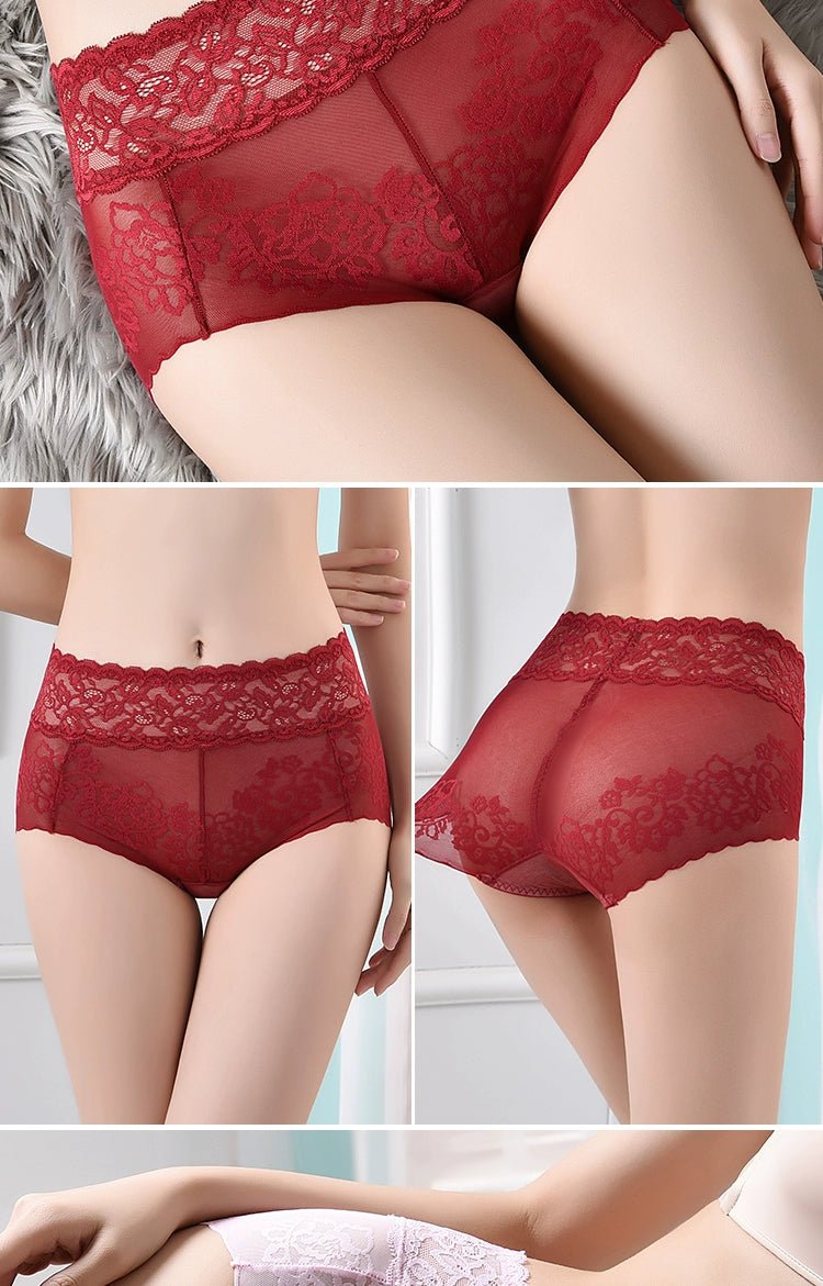 Cat Shop Boys - Lace Women's Underwear New Arrival Summer Thin Best Selling 2024 Hip Lifting and Mid - Waist Cotton Crotch Women's Belly Contracting Sexy