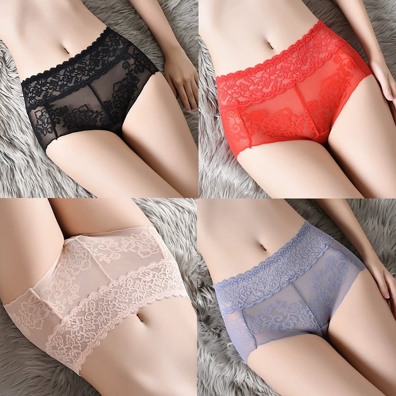 Cat Shop Boys - Lace Women's Underwear New Arrival Summer Thin Best Selling 2024 Hip Lifting and Mid - Waist Cotton Crotch Women's Belly Contracting Sexy