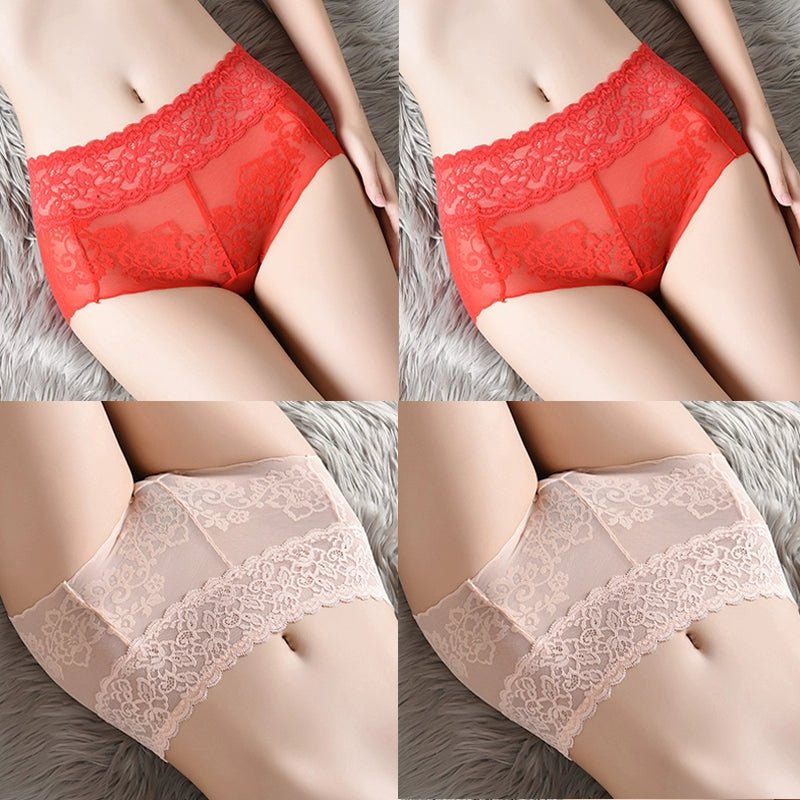 Cat Shop Boys - Lace Women's Underwear New Arrival Summer Thin Best Selling 2024 Hip Lifting and Mid - Waist Cotton Crotch Women's Belly Contracting Sexy