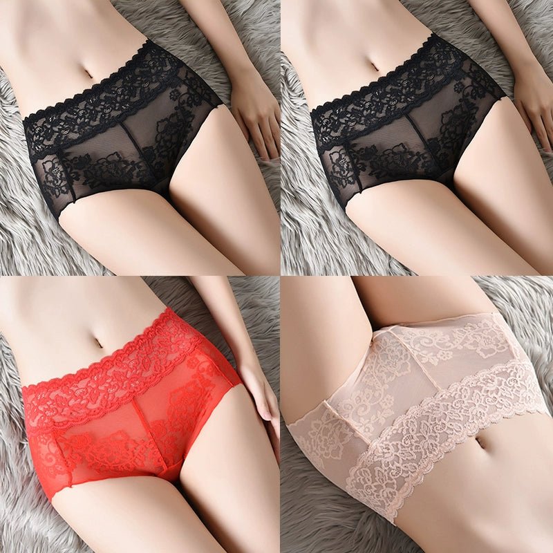 Cat Shop Boys - Lace Women's Underwear New Arrival Summer Thin Best Selling 2024 Hip Lifting and Mid - Waist Cotton Crotch Women's Belly Contracting Sexy