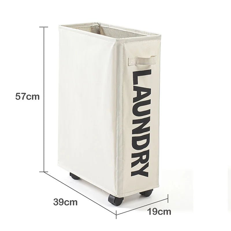 Cat Shop Boys - Laundry Basket with Wheels Large Capacity Yoga Mat Storage Basket Multifunctional Foldable Waterproof Dirty Clothes Storage Bag