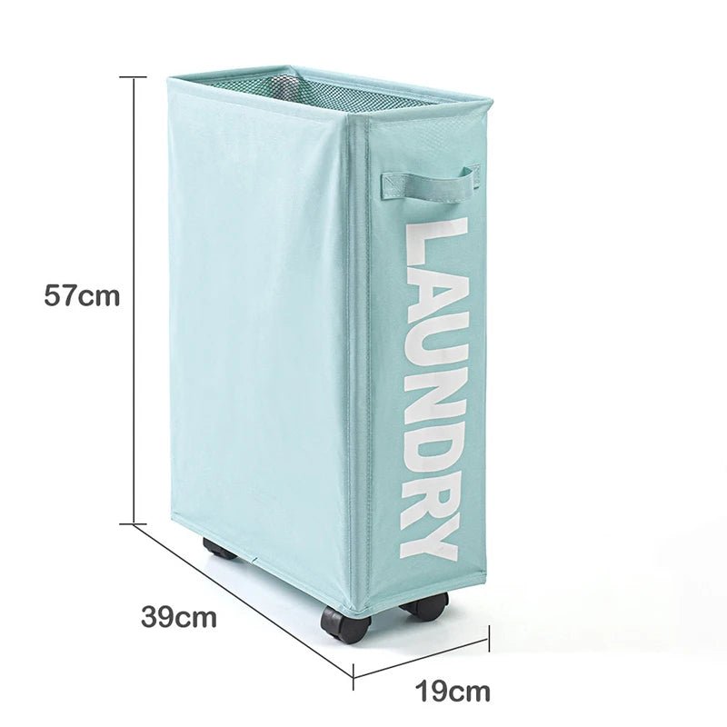 Cat Shop Boys - Laundry Basket with Wheels Large Capacity Yoga Mat Storage Basket Multifunctional Foldable Waterproof Dirty Clothes Storage Bag